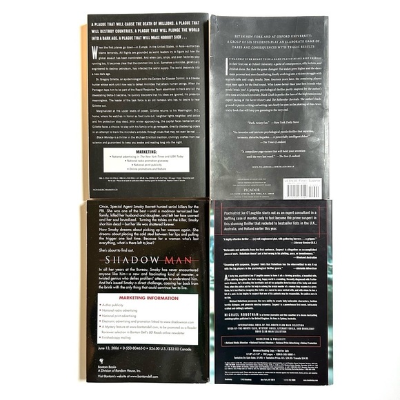 4 Novels BLACK MONDAY, BLACK CHALK, SHADOW MAN & SUSPECT Paperback Book - Picture 4 of 17